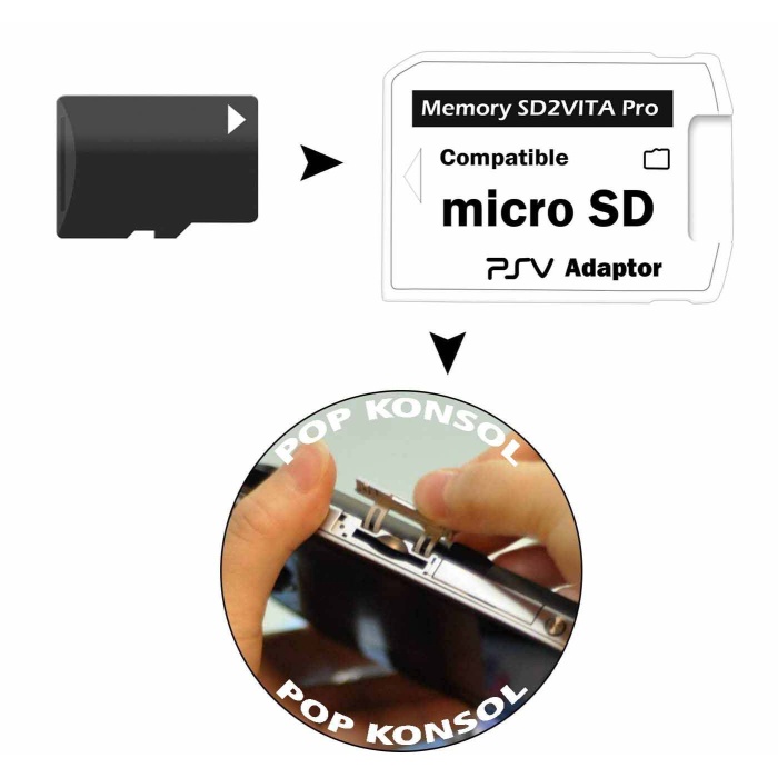 Sd2Vita Ps Vita için Hafıza Kartı Adaptörü Vita Hafıza Kartı sd2vita kart