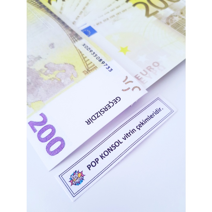 Düğün Parası Geçersiz Para 200 Adet Şaka Oyun Parası 200 Euro