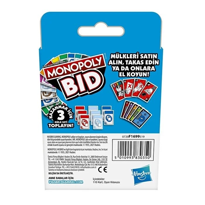 Monopoly Bid Hasbro Lisanslı Ürün