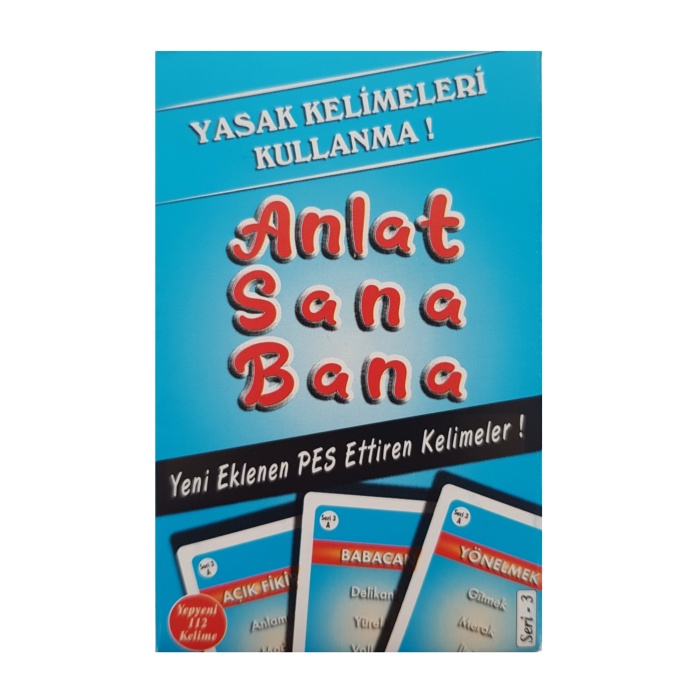 Anlat Sana Bana Yasaklı Kelime Kart Oyunu Mavi