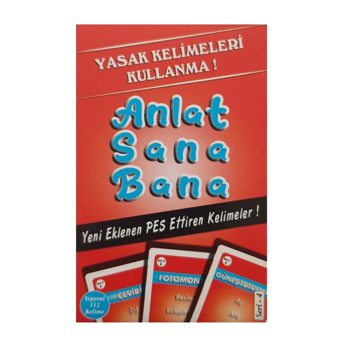 Anlat Sana Bana Yasaklı Kelime Kart Oyunu Kırmızı