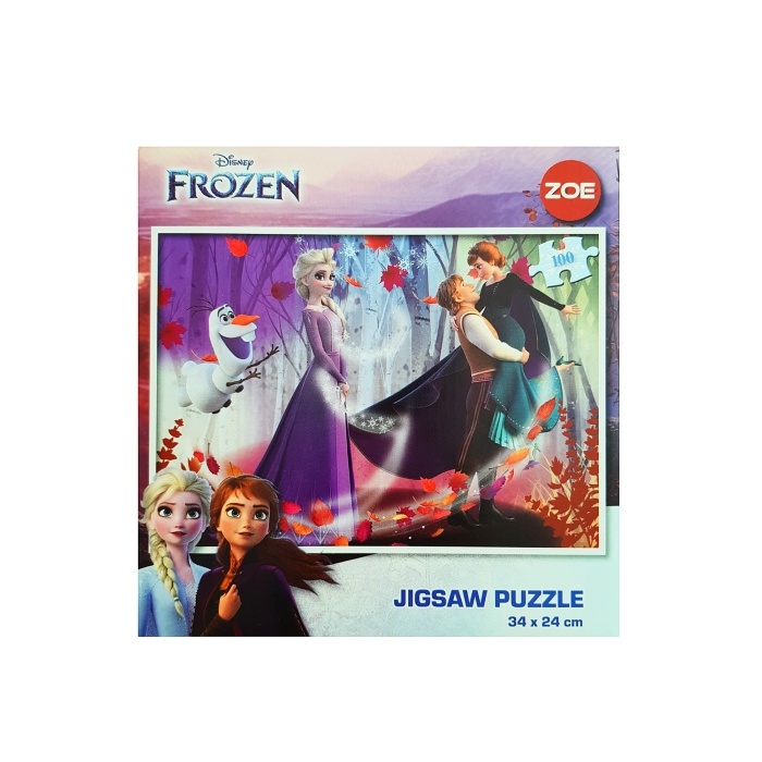 Çocuk Yapboz 100 Parça Frozen Karlar Ülkesi Puzzle