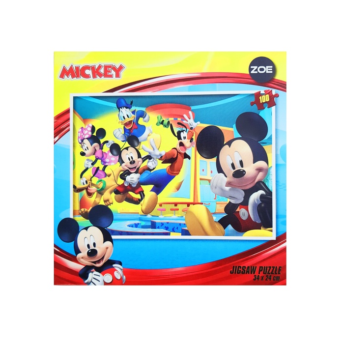 Çocuk Yapboz 100 Parça Mickey Mouse Puzzle