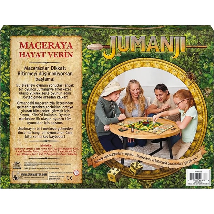 Jumanji Cesur Maceracı Aksiyon Dolu Aile Kutu Oyunu