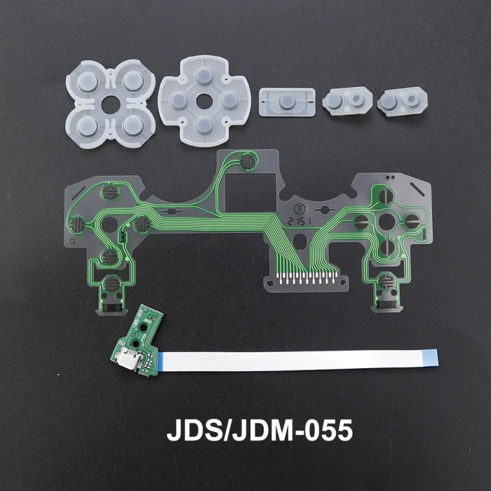 PS4 050 055 Model Tamir Seti İç Film Flex Şarj Soketi İç Lastik Takımı Playstation 4 Kol Yedek Parça
