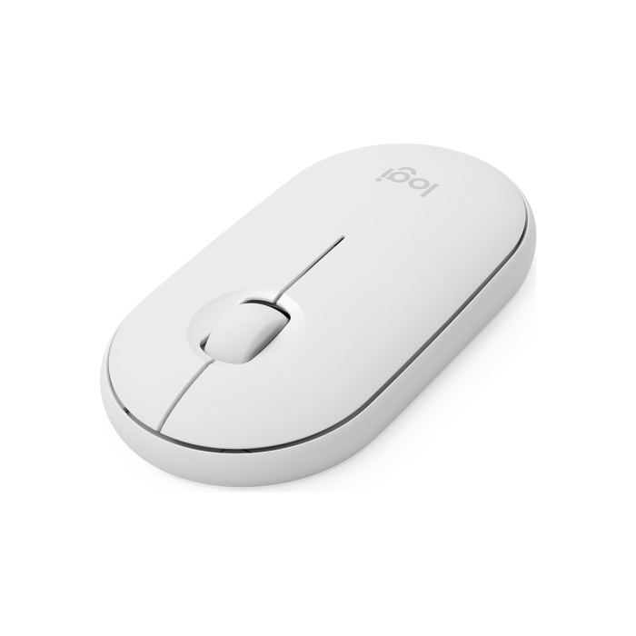 Logitech M350 Pebble Sessiz Kablosuz Kompakt Mouse - Beyaz