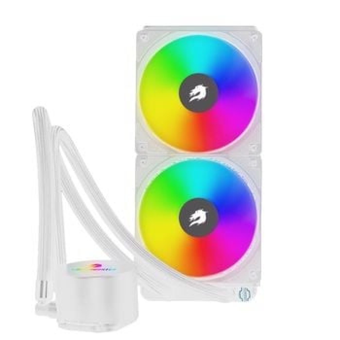 GameBooster TITAN 240 Rainbow 240mm Beyaz Sıvı Soğutucu