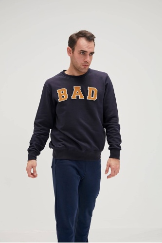 Bad Bear Erkek Bad Convex Crewneck Sweatshırt  - Lacivert