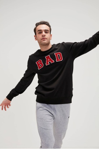 Bad Bear Erkek Bad Convex Crewneck Sweatshırt  - Siyah