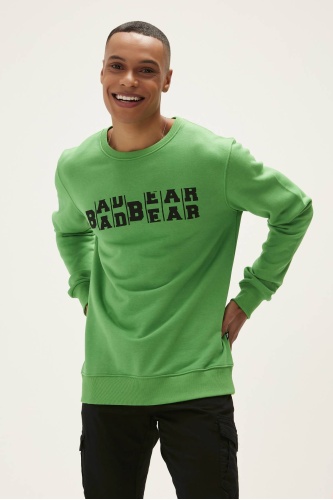 Bad Bear Counter Erkek  Sweatshirt - Yeşil