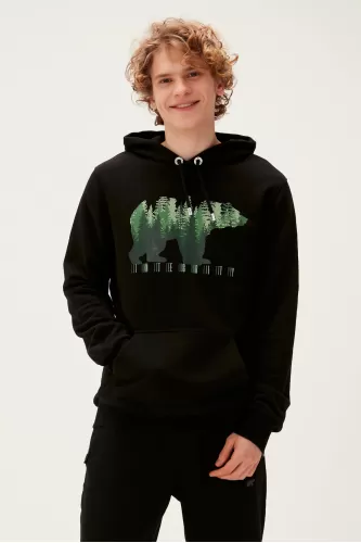 Bad Bear Integrity Kapüşonlu Erkek  Sweatshirt - Siyah