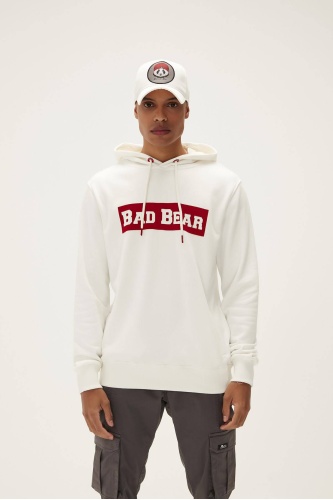 Bad Bear Simple Hoodie Erkek Sweatshirt - Beyaz