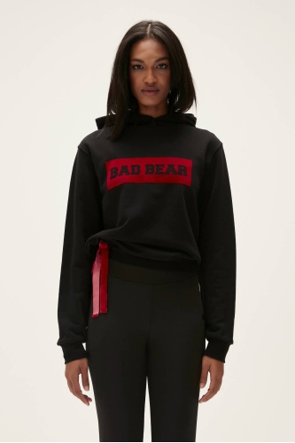 Bad Bear Kadın Flog Hoodıe Sweatshirt - Siyah