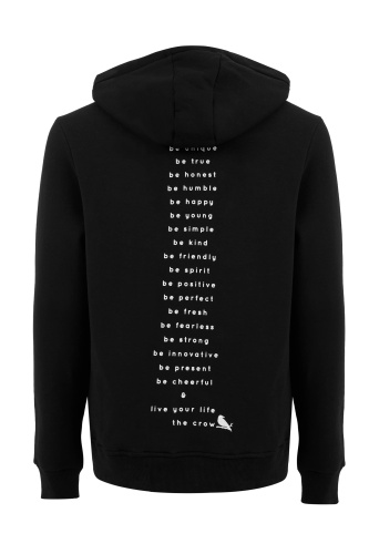 The Crow Erkek Motto Sweatshirt - Siyah