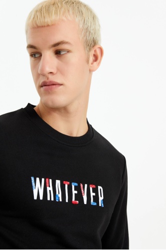 The Crow Erkek Whatever Sweatshirt - Siyah