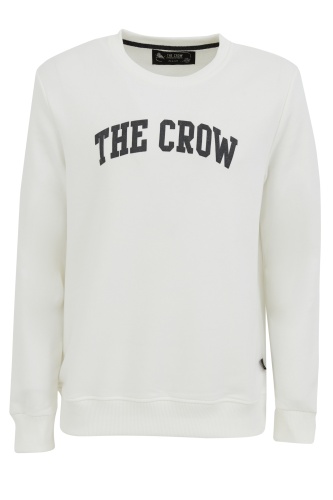 The Crow Erkek Sweatshirt - Beyaz