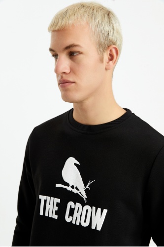 The Crow Erkek Zoom Sweatshirt - Siyah