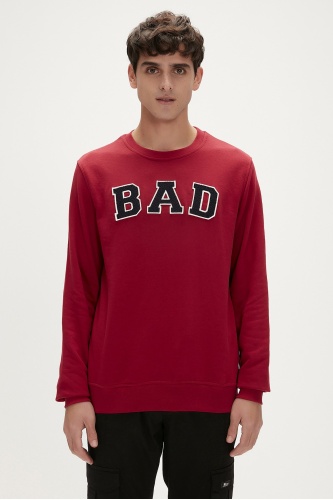 Bad Bear Erkek Bad Convex Crewneck Sweatshırt - Bordo