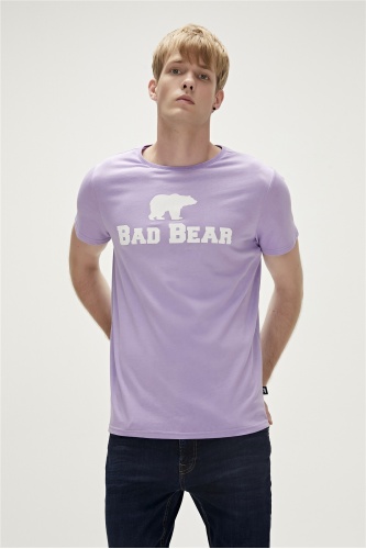 Bad Bear Tee Erkek Bisiklet Yaka Tişört - Lavanta