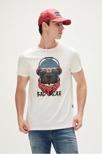 Bad Bear Erkek Reckless T-Shirt - Beyaz