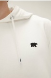 Bad Bear Long Story Kapüşonlu Erkek  Sweatshirt - Beyaz