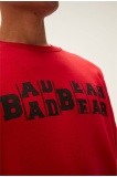 Bad Bear Counter Erkek  Sweatshirt - Kırmızı