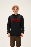 Bad Bear Erkek Kapişonlu  Flog Hoodie Sweatshirt - Siyah