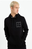 The Crow Erkek Motto Sweatshirt - Siyah