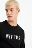 The Crow Erkek Whatever Sweatshirt - Siyah