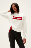 Bad Bear Kadın Flog Hoodıe Sweatshirt - Beyaz