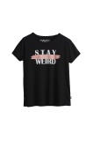 Bad Bear Kadın Stay Weırd Tee T-shirt - Siyah