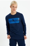 The Crow Erkek Pinn Sweatshirt - Lacivert