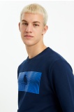 The Crow Erkek Pinn Sweatshirt - Lacivert