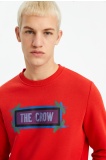 The Crow Erkek Felling Sweatshirt - Kırmızı