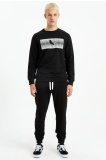 The Crow Erkek Pinn Sweatshirt - Siyah