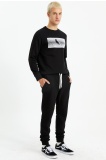 The Crow Erkek Pinn Sweatshirt - Siyah