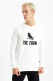 The Crow Erkek Sweatshirt - Beyaz