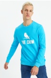 The Crow Erkek Zoom SweatShirt - Mavi