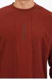 Fıve Pocket Erkek Bisiklet Yaka Sweatshırt - Bordo