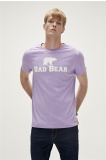 Bad Bear Tee Erkek Bisiklet Yaka Tişört - Lavanta