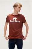 Bad Bear Tee Erkek Bisiklet Yaka Tişört - Kiremit