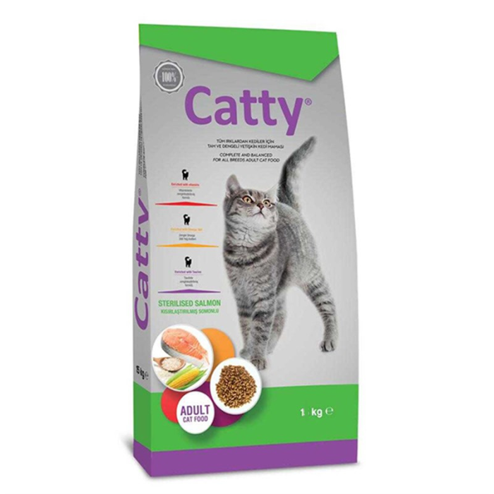 Catty Sterilised Somonlu Yetişkin Kedi Maması 1 Kg