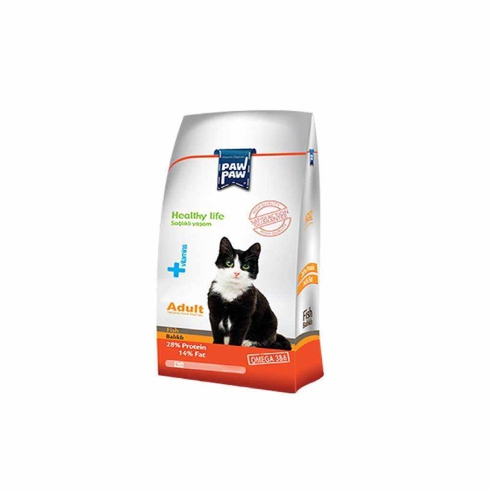 Paw Paw Somonlu Yetişkin Kedi Maması 500g