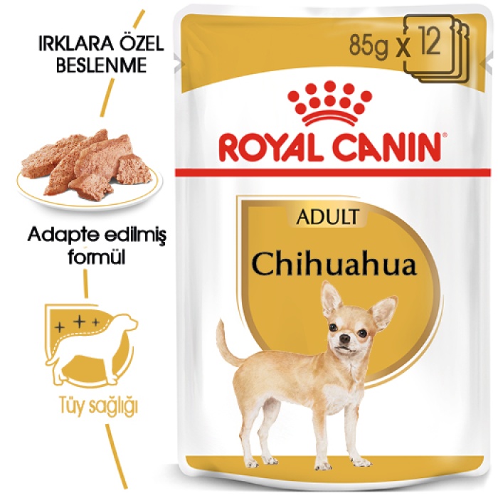 Royal Canin Chihuahua Yetişkin Köpek Pouch Yaş Maması 85 Gr KOLİ (12 ADET)