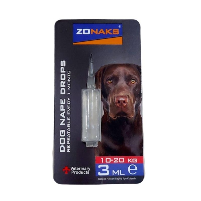 Zonaks Köpekler İçin Ense Damlası 3ML 10-20kg (12 X 4 ML)