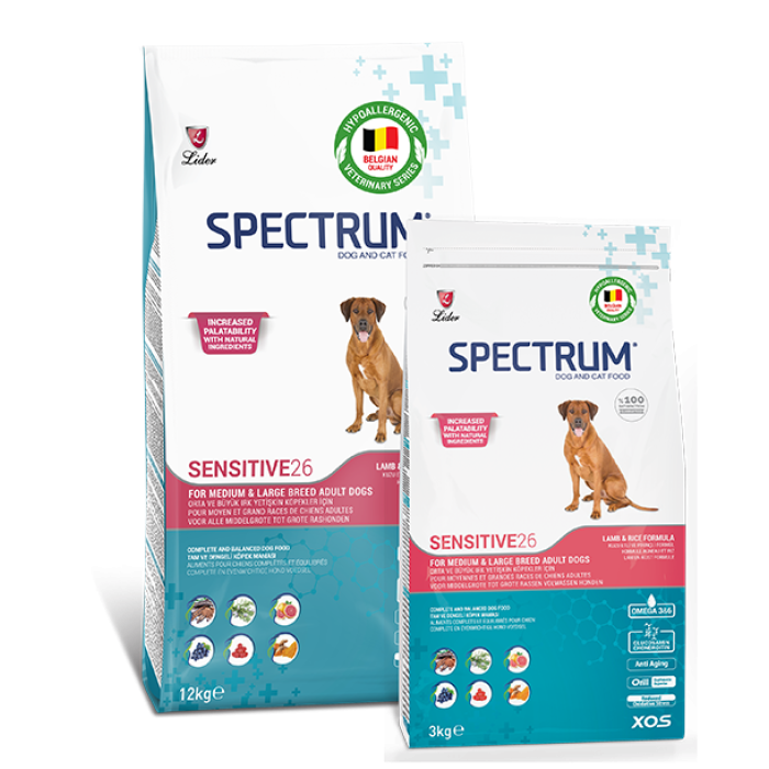 SPECTRUM SENSITIVE 26 KÖPEK MAMASI 3 KG