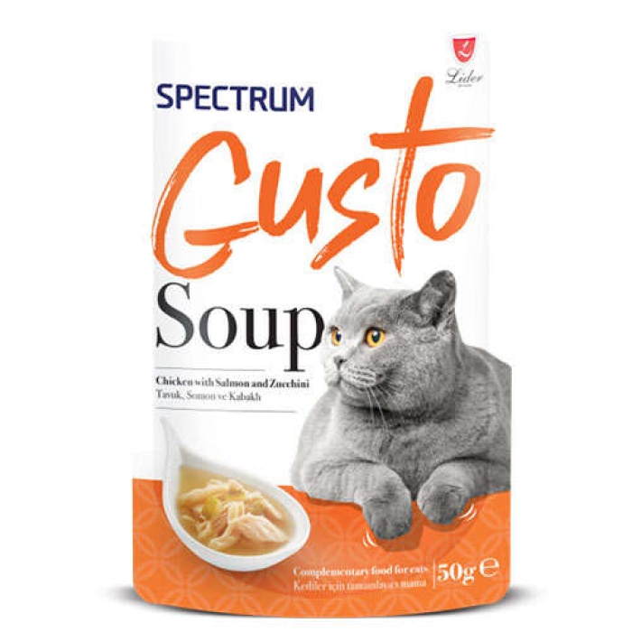 SPECTRUM GUSTO TAVUK , SOMON VE KABAKLI ÇORBA 50GR X 24 ADET