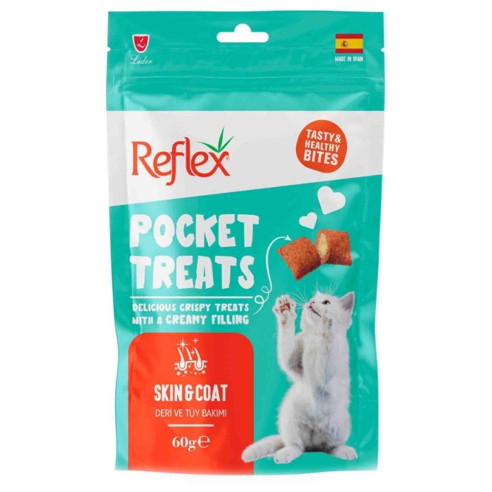 Reflex Pocket Treats Skin and Coat 60g X 10 ADET