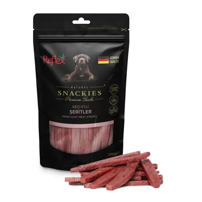 REFLEX SNACKIES KEÇİ ETLİ ŞERİTLER 170 G X 16 ADET