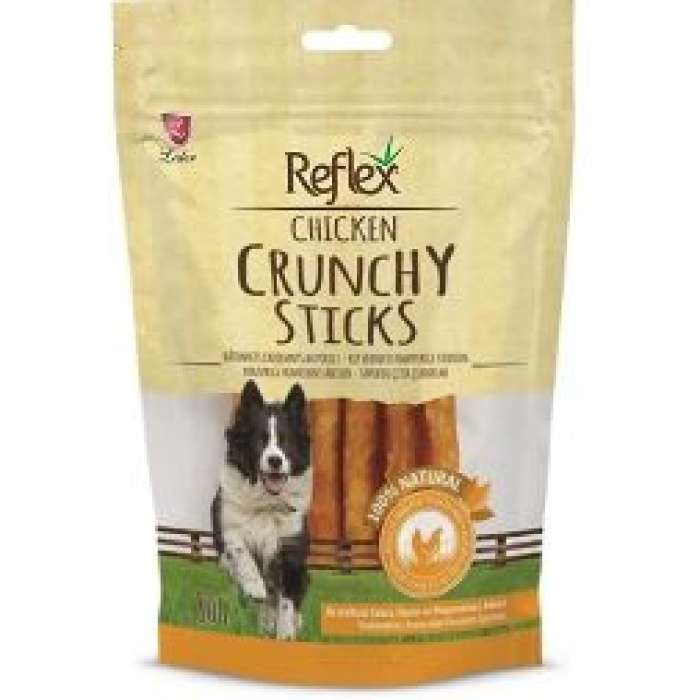 Reflex Crunchy Sticks Tavuklu 80 gr Çıtır Köpek Ödül Çubukları 12 Lİ